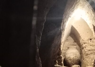 Interior de las cuevas árabes de Brihuega.