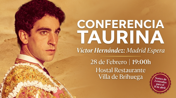Conferencia taurina de Víctor Hernández en Villa de Brihuega